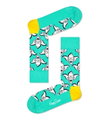 Happy Socks Tagessocke Crew The Simpsons Krusty The Clown (Bio-Baumwolle) mintgrün - 1 Paar